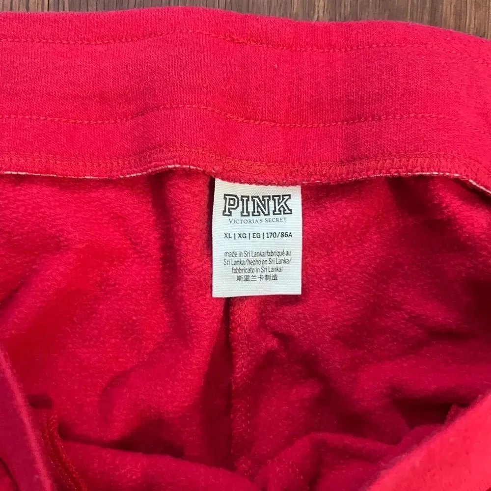 PINK VS RED BLING HOODIE / JOGGERS OUTFIT SET XL